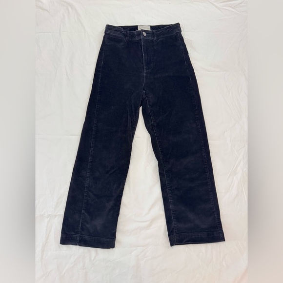 Everlane wide leg pants corduroy black size 8 - Picture 4 of 4